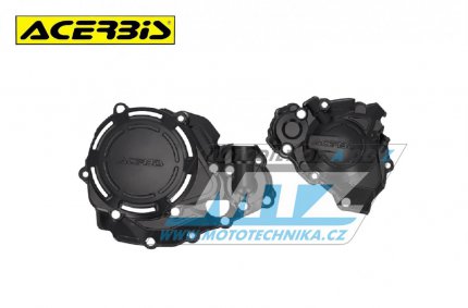 Kryty spojkovho vka a vka zapalovn Acerbis - Honda CRF450R+CRF450RX / 21-23 - barva ern