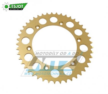 Rozeta etzov (pevodnk) Dural 0822-45zub ESJOT 51-32043-45 - barva zlat - Husqvarna CR+WR+TC+TE+WRE+TXC+SM+SMR + Suzuki DR350+DRZ400 + Cagiva WMX + Gas-Gas EC+ECF+XC+Ranger + Beta RR + Sherco SE+SEF + Rieju MR+XC+Ranger - zlat