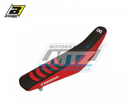 Potah sedla Honda CRF250R / 22-25 + CRF450R / 21-25 - barva černo-červená - typ potahu DG3