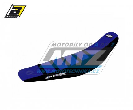 Potah sedla Yamaha YZ125+YZ250 / 22-25 - barva černo-modrá - typ potahu ZEBRA