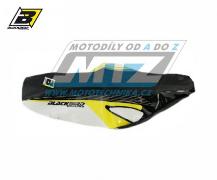 Potah sedla Suzuki RM85 / 02-25 - barva černo-žluto-bílá