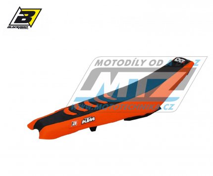 Potah sedla KTM EXC+EXCF / 17-19 + SX+SXF / 16-18 - barva černo-oranžová - typ potahu DG3