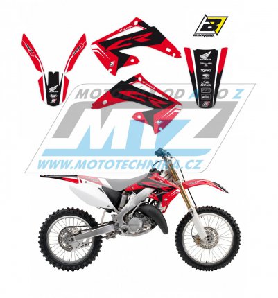 Polepy na motocykl (sada polepů Dream) Honda CR125+CR250 / 02-07 - typ polepů Dream4