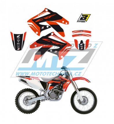 Polepy na motocykl (sada polep Dream) Honda CRF450R / 02-04 - typ polep Dream4