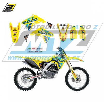 Polepy na motocykl (sada polep Graphics) Suzuki RMZ450 / 08-17 - typ polep Replica Suzuki Restyle