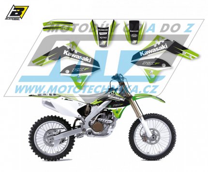 Polepy na motocykl (sada polep Dream) Kawasaki KXF250 / 06-08 - typ polep Dream4