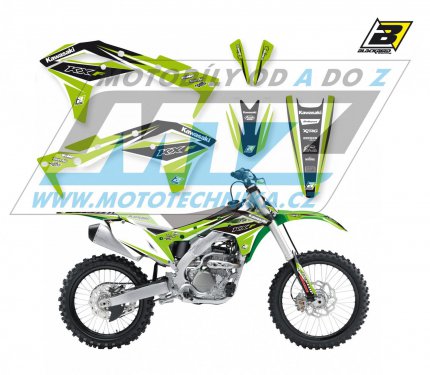 Polepy na motocykl (sada polepů Dream) Kawasaki KXF250 / 17-20 - typ polepů Dream4