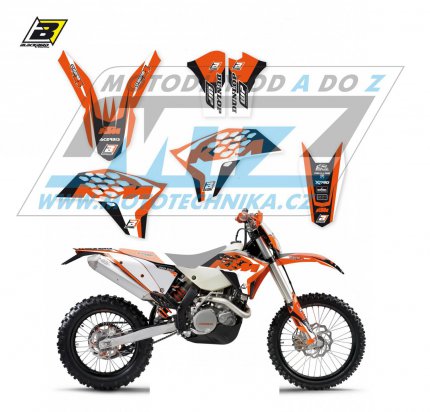 Polepy na motocykl (sada polep Dream) KTM EXC / 08-11 + SX+SXF / 07-10 - typ polep Dream4