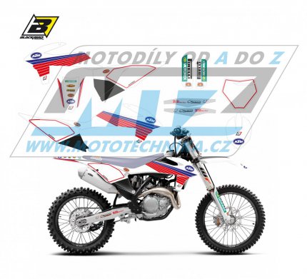 Polepy na motocykl (sada polepů včetně číslových tabulek) KTM EXC / 20-23 + SX+SXF / 19-22 - typ polepů Retro