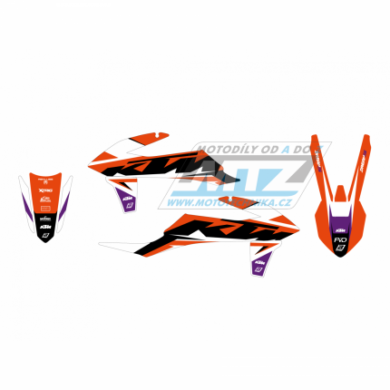 Polepy na motocykl (sada polep Dream5) KTM EXC / 20-23 + SX+SXF / 19-22 - typ polep Dream5