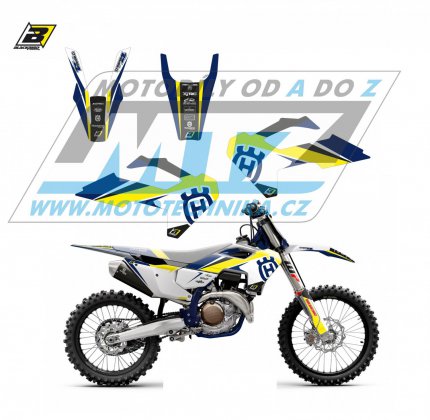 Polepy na motocykl (sada polep Dream) Husqvarna FC250+FC350+FC450 + TC125+TC250 / 23-24 + TE / 24-25 + FE / 24-25 - typ polep Dream4