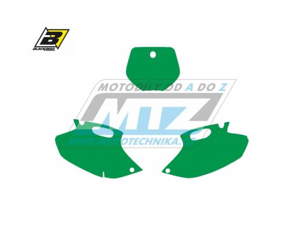 Polepy číslových tabulek (vystřižené) - Yamaha YZF400 / 98-99 - barva zelená