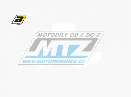 Polepy číslových tabulek (vystřižené) - Yamaha YZF250 / 10-13 - barva bílá