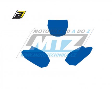 Polepy číslových tabulek (vystřižené) - Yamaha YZF450 / 10-13 - barva modrá
