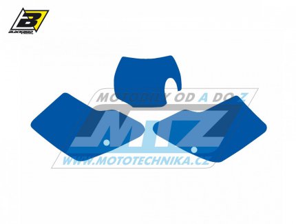 Polepy číslových tabulek (vystřižené) - GasGas EC125+EC250+EC300 / 01-02 - barva modrá