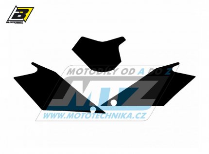 Polepy číslových tabulek (vystřižené) - GasGas EC125+EC250+EC300 + FSR450+FSR515 / 08-09 - barva černá