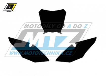 Polepy číslových tabulek (vystřižené) - GasGas MC / 21-23 - barva černá
