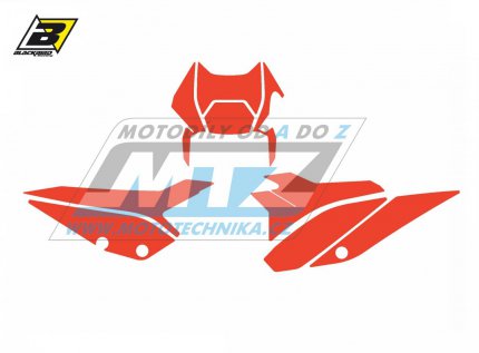 Polepy číslových tabulek (vystřižené) - Beta RR 2T+4T / 20-23 - barva červená