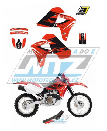 Polepy s potahem sedla (sada polep a potah sedla Dream) - Honda XR650R / 00-09 - typ polep Dream4