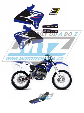 Polepy s potahem sedla (sada polepů a potah sedla Dream) - Yamaha YZF250+YZF400+YZF426 / 98-02 - typ polepů Dream4