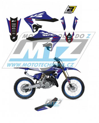 Polepy s potahem sedla (sada polepů a potah sedla Dream) - Yamaha YZ125+YZ250 / 22-23 - typ polepů Dream4