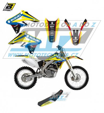 Polepy s potahem sedla (sada polep a potah sedla Dream) - Suzuki RMZ250 / 07-09 - typ polep Dream4