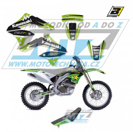Polepy s potahem sedla (sada polepů a potah sedla Dream) - Kawasaki KXF450 / 06-08 - typ polepů Dream4