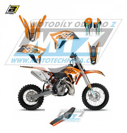 Polepy s potahem sedla (sada polepů a potah sedla Dream) - KTM 65SX / 09-15 - typ polepů Dream4