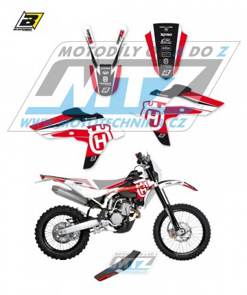 Polepy s potahem sedla (sada polepů a potah sedla Dream) - Husqvarna CR125+WR125 / 09-13 + TC250+TC310 + TE250+TE310 / 08-13 + TC450+TC510 + TE450+TE510 / 08-10 - typ polepů Dream4