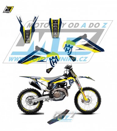 Polepy s potahem sedla (sada polep a potah sedla Dream) - Husqvarna FC250+FC350+FC450 + TC125+TC250 / 19-22 + FE250+FE350+FE450+FE501 + TE125+TE250+TE300 / 20-23 - typ polep Dream4