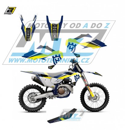 Polepy s potahem sedla (sada polepů a potah sedla Dream) - Husqvarna FC250+FC350+FC450 + TC125+TC250 / 23 - typ polepů Dream4