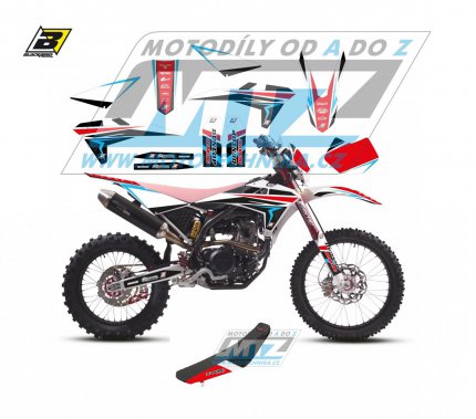 Polepy s potahem sedla (sada polepů a potah sedla Dream) - Fantic XE125+XM125 4T + XE50+XM50 / 17-23 - typ polepů Dream4