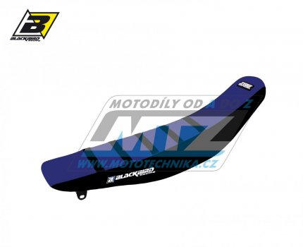 Sedlo kompletní Yamaha YZ125+YZ250 / 02-21 + WR125+WR250 / 16-21 - barva modro-černá - typ potahu ZEBRA - zvýšené provedení +15mm