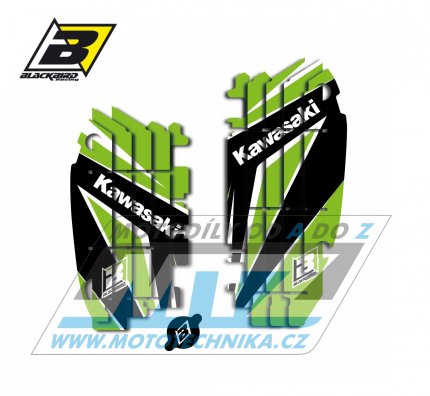 Polepy mřížek chladiče Kawasaki KXF450 / 09-15 - typ polepů Dream4