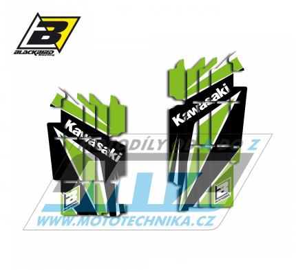 Polepy mřížek chladiče Kawasaki KXF250 / 17-20 - typ polepů Dream4