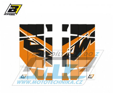 Polepy mřížek chladiče KTM EXC / 14-16 + SX+SXF / 13-15 - typ polepů Replica KTM Trophy