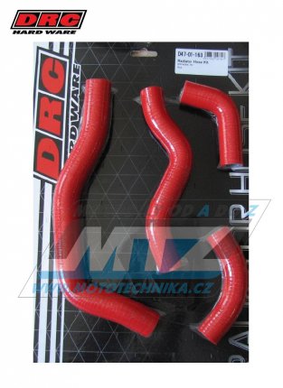 Hadice chladiče DRC RADIATOR HOSE KIT - DRC D47-01-163 - Honda CRF450X / 05-17 - červené (sada 4ks)
