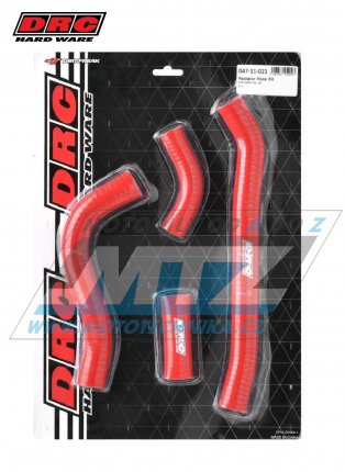 Hadice chladiče DRC RADIATOR HOSE KIT - DRC D47-11-023 - Honda CRF250R / 22-25 - červené (sada 4ks)