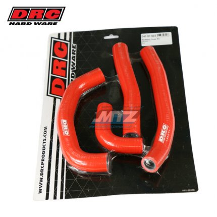Hadice chladiče DRC RADIATOR HOSE KIT - DRC D47-01-023 - Honda CRF450R / 17-20 + CRF450RX / 20 - červené (sada 4ks)