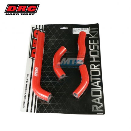 Hadice chladie DRC RADIATOR HOSE KIT - DRC D47-01-053 - Honda CRF250R / 10-13 - erven (sada 4ks)