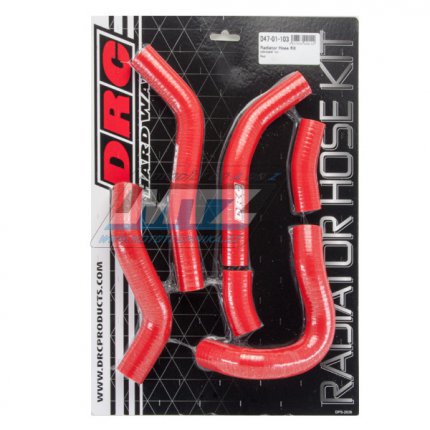 Hadice chladiče DRC RADIATOR HOSE KIT - DRC D47-01-103 - Honda CRF450R / 15-16 - červené (sada 6ks)
