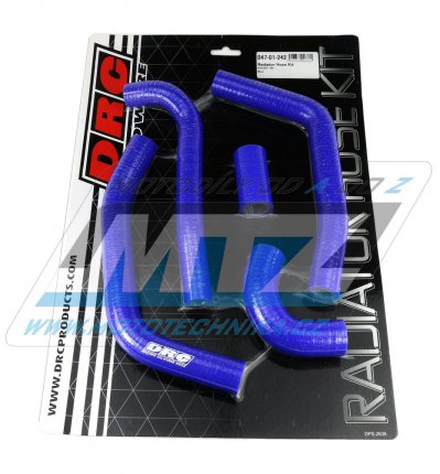 Hadice chladiče DRC RADIATOR HOSE KIT - DRC D47-01-242 - Kawasaki KXF250 / 09-16 - modré (sada 5ks)