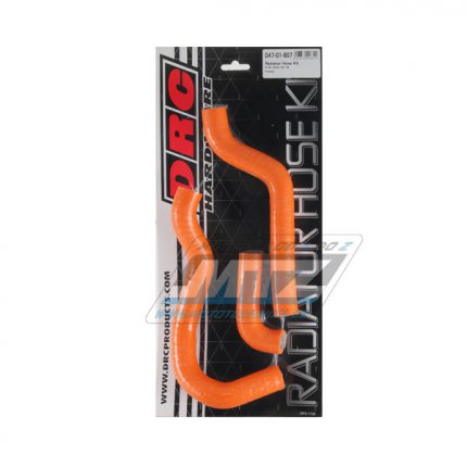 Hadice chladiče DRC RADIATOR HOSE KIT - DRC D47-01-807 - KTM 65SX / 02-08 - oranžové (sada 3ks)