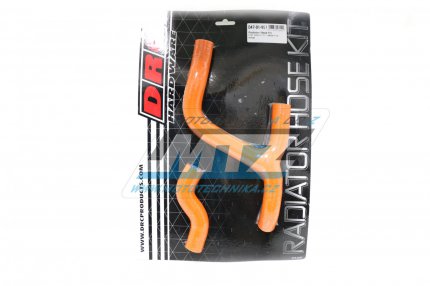 Hadice chladiče DRC RADIATOR HOSE KIT - DRC D47-01-957 - KTM 250SXF / 13-15 + 350SXF / 11-15 - oranžové (sada 2ks)