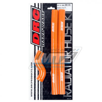 Hadice chladiče DRC RADIATOR HOSE KIT - DRC D47-01-999 - KTM 250SX / 17-18 + 250EXC+300EXC - oranžové (sada 3ks)