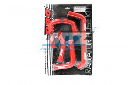 Hadice chladiče DRC RADIATOR HOSE KIT - DRC D47-02-243 - Gas-Gas EC200+EC250+EC300 / 11-17 - červené (sada 5ks)