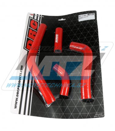 Hadice chladiče DRC RADIATOR HOSE KIT - DRC D47-11-003 - Honda CRF450R / 21-25 - červené (sada 4ks)