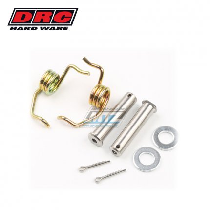 Sada čepů + pružin stupaček DRC FOOT PEG SPRING PIN SET - DRC D48-01-116 - Kawasaki KX125+KX250 / 91-96 + KX500 / 88-04 + KDX220R / 94-05 + KDX220R / 94-05 + KDX250R / 91-94