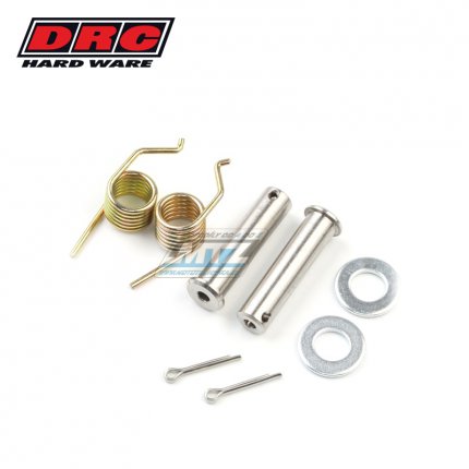 Sada čepů + pružin stupaček DRC FOOT PEG SPRING PIN SET - DRC D48-01-112 - Suzuki DR250+DR350 + DR600+DR650 + DR250 Djebel + TS125+TS200 / 89-97 + Yamaha DT230 / 97-98 + DT200WR/ 91-94 + SEROW250/ 04-20+TT250R/ 93-97 + XT250/ 08-21