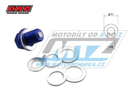 Podložka těsnící hliníková pro šroub M6 (vnější průměr 11mm / síla1,0mm) - DRC Gasket Washer - DRC D59-52-830